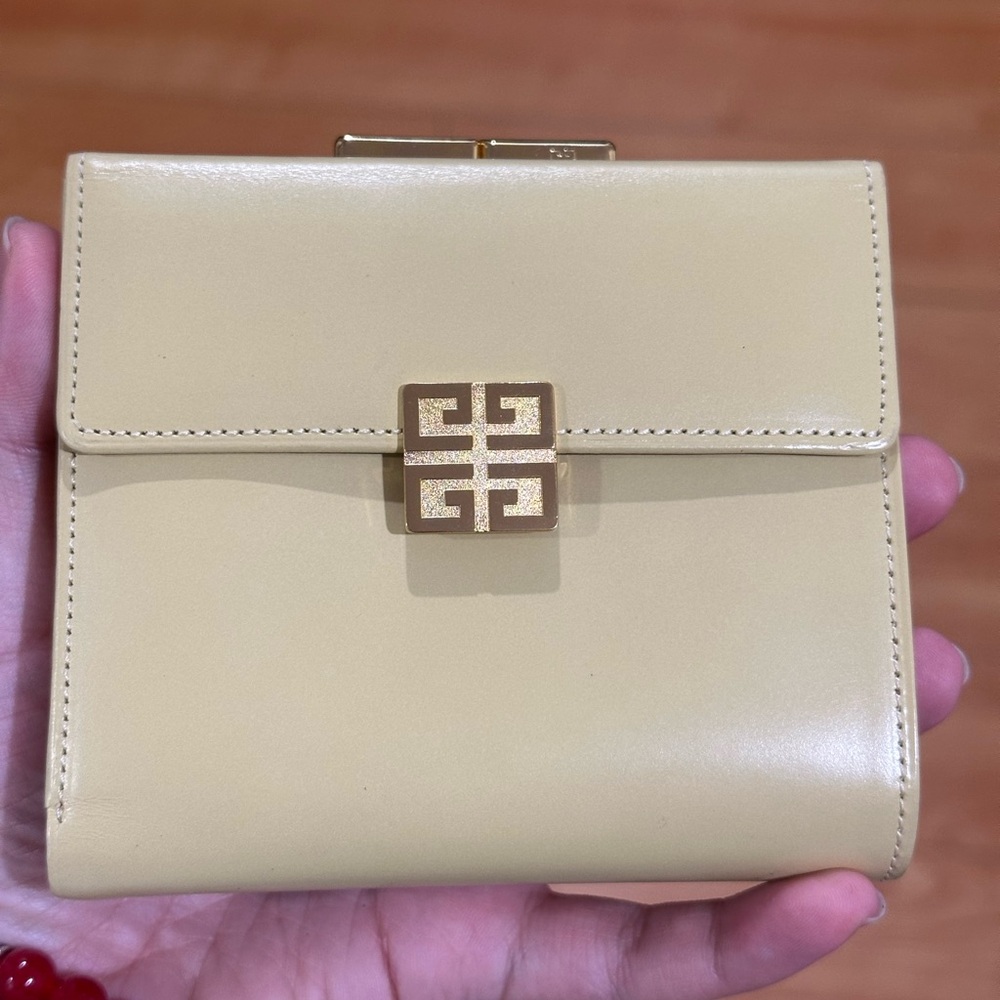 Givenchy Cream Leather Wallet